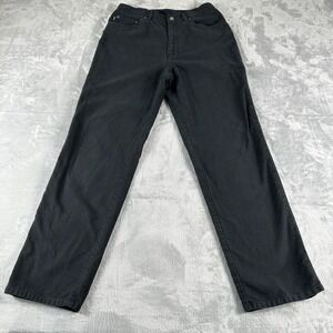 Lauren Jeans Co VTG Women's Jeans 12 Black High Rise Straight Preppy Old Money